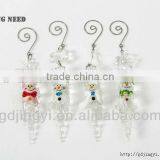 Acrylic Snowman Head Icicle Xmas Hanging Decorations thumbnail-1