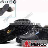 Engineering Working Safe Wearing Steel Toe Cow Leather Fire Proof Black Safety Shoes thumbnail-3