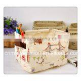 ZAKKA Cotton Waterproof Girl Desktop Clutter Storage Basket Arrangement Basket Snack Basket Storage Box thumbnail-1