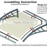 Wholesale Price Polycarbonate Window and Door Canopy for Free Sample Available thumbnail-5