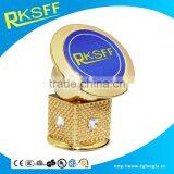 2016 Hot Sell Elegent High-end Golden Color With Diamond Phone Car Holder thumbnail-3