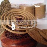 Agarwood Incense Coils - Natural Color Brown of Agarwood - Without Harmful Chemicals and Totally Safe for Health. thumbnail-1