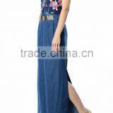 Woman Fashion Maxi Dress Belted Casual Dresses Women Summer thumbnail-2
