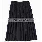Hot Sale Summer/autumn Ladies Fashion Maxi Skirt Manufacturer High Quality Women Pleated Skirt Black Sexy Chiffon Skirt thumbnail-2