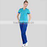 New Design Light Blue Hospital Nurse Uniform thumbnail-3