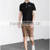 Comfortable Black Stylish Printed Mens Polo Shirts thumbnail-2
