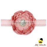 Wholesale Remake Photo Props Fabric Flashing Gray Bulk Flower With Diamond Newborn Baby Girl Elastic Florla Headband Accessories thumbnail-3