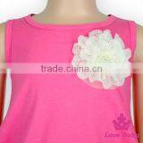 2017 Summer Tank Top Set Frocks Flower Polka Dot Designs Baby Girl Boutique Clothing Sets thumbnail-4