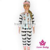 Long Sleeve Top & Pants & Hat 3 Pcs Clothes Set 4 Sizes Children Girls Outfits Baby Girl Boutique Clothing Set thumbnail-1