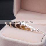 Teardrop Paua Shell Earrings,peace Sign Charm Earrings With Paua Shell Setting,abalone Shell Earrings Jewelry thumbnail-2