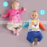 S16047A Childrens Clothes Sets Boys Pajamas Long Sleeve Children Sleepwear thumbnail-1