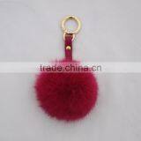 Myfur Wholesale Genuine Rabbit Fur Pom Pom Key Ring Accessory Fur Pendant thumbnail-3