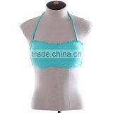 Hot Sale Summer Chevron Swim Ruffle Bandeau Top thumbnail-4