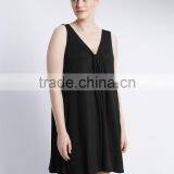 PLUS V-Neck Vest Shift Dress thumbnail-1