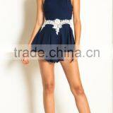 Sexy Cut Out Crocheted Playsuit Fashion Mature Women Wear Clothes thumbnail-6