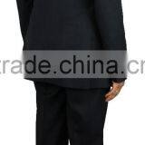 NAAMS MEN'S WOOL 2 BUTTON 2 VENT SLIM FIT SUIT JACKET FLAT FRONT PANT CHARCOAL thumbnail-2