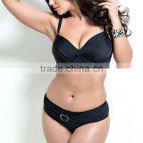 Nylon Plus Size High Waist Tankinis Set thumbnail-2