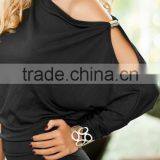 Fashion Lady Sexy Mini Dress , Cotton Casual Shoulder Dresses for Women 2016 thumbnail-4