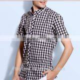 Latest Design Black Plaids Cotton Italian Men Casual Shirt for Customise thumbnail-1