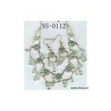 Sell Fashion CZ / Rhinestone and Plastic Beads Jewelry Set thumbnail-1