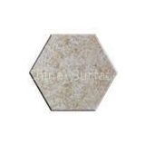 Custom Gloss Hexagon MMA Marble Acrylic Sheet Tiles for Kitchen Countertop