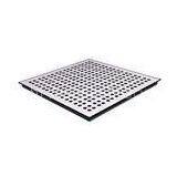 Corrosion Proof Perforated Raised Floor Tiles , Raised Access Perforated Flooring