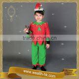 Red Colour Classy Santa Helper Kids Christmas ELF Costume