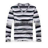 Men's Stripes V-neck Long Sleeve With High Quality