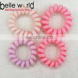 Wholesale Shiny Telephone Hair Ties Elastic Hair Ties Telephone Wire Hair Band