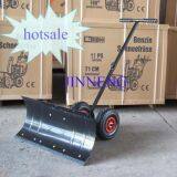 Adjustable Handle Push Snow Shovel With Wheel Tool Cart thumbnail-2