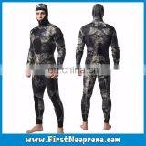 Army Green Camo Printing 3.5mm Neoprene CR Spearfishing Wetsuits For Underwater Hunting thumbnail-4