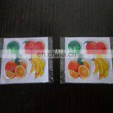 Fashion design promotional colorful kids vegetable sticker