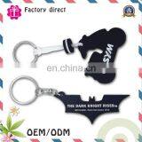 Custom 2D/3D rubber keychain/high quality soft pvc keychain