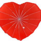 Creative Heart-shaped UV Protection Parasol Long Handle Wedding Umbrella for Gift