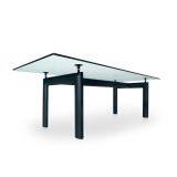 Modern Restaurant Asian Style Steel Legs Glass Long Dining Table thumbnail-1