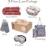 Recycle Warm Hugs Positive Energy Healing Thoughts Blanket Comfort Caring Message Print Combo Gift Pack Fragrance Throw Blanket thumbnail-6