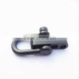 10 Pcs / Lot Black U Flat Adjustable SHACKLE Buckle for 550 Paracord Bracelet