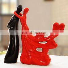 New Lover Shape Ceramic Sculpture Statue for Home thumbnail-1