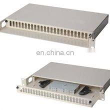 MT-1010 24 Port 1 U SC/LC/FC/ST Adapter Fiber Optic Patch Panel With Cable Manager Distribution Unit