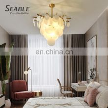 Modern Indoor Decoration Pendant Lamp Home Villa Hotel Glass Luxury Chandelier Light