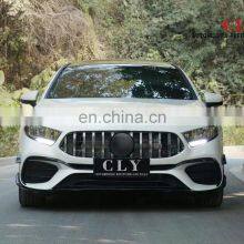 CLY Car Bumpers For 2019-2021 Mercedes Benz W177 A Class Facelift 2021 A45 AMG Bodykit Diffuser With Exhaust Pipe thumbnail-3