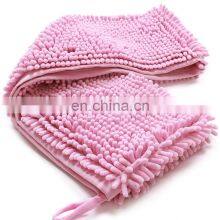 Wholesale Absorbent Microfiber Chenille Dog Drying Towels Soft Cat Microfiber Towels Cleaning Washcloth Pet Towels thumbnail-2