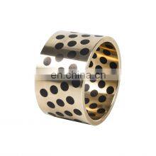 Solid Lubricating Bushing Made of Strength Brass Copper Alloy and Black Graphite of Good Capacity of Casting for Rolling Machine