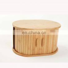 Creativity Design Eco-friendly Kitchen Dustproof Bamboo Bread Storage Bin Pantry Organizer Kitchen & Tabletop thumbnail-3