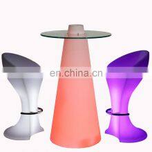 Rgb Colors Glowing Party Nightclub Sofas Bar Tables Rechargeable Party Lights Bar Tables Outdoor Furniture