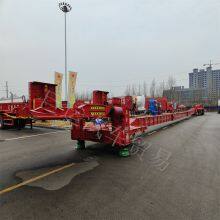 Large Cargo Transport Trailer, Heavy-duty Low Flatbed Semi-trailer, Axle Semi-trailer, Engineering Transport Trailer thumbnail-3