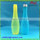 Empty Plastic PET Juice Bottle With Aluminum Cap