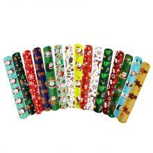 Colorful Circle Hand Bracelet Christmas Slap Bracelet Party Gifts Wristband thumbnail-6