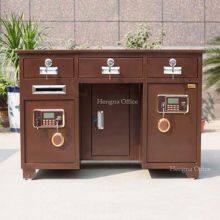 Exekutiv-Sicherheits-Schreibtisch mit integrierter intelligenter Safe – Großer Stauraum, dicker Stahlblech, Mobile Rollen für den Haushalts- und Bürogebrauch thumbnail-3