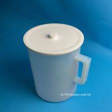 Plastic Pfa Beaker With Handle, 5000ml, Transparent Teflon, Acid and Alkali Resistant, Graduated, Low Background Value Sample Cup thumbnail-1